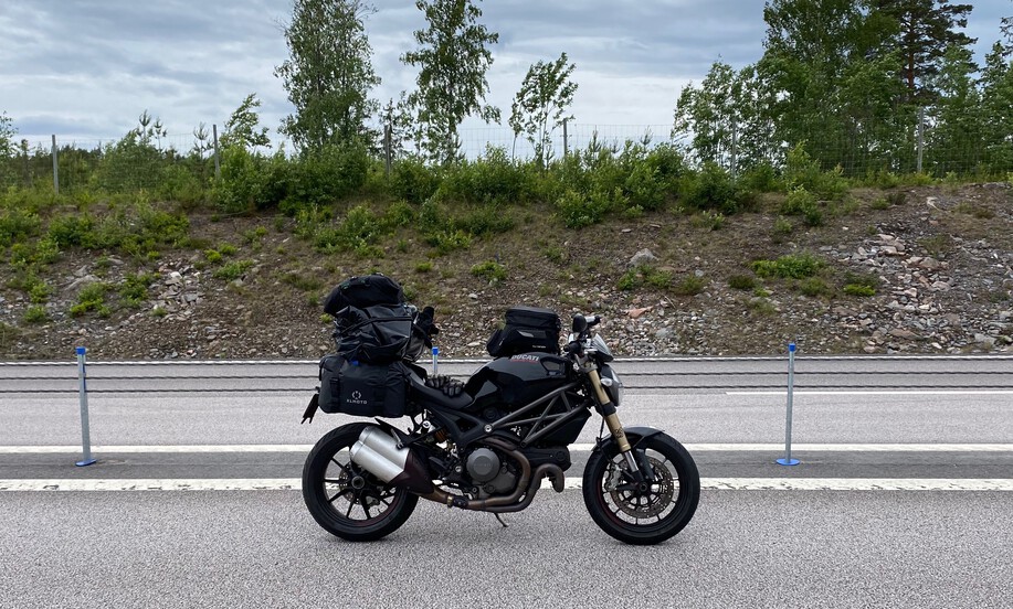 Monster op snelweg